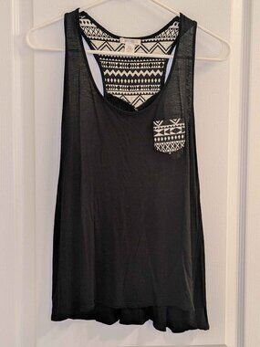 black racerback tank